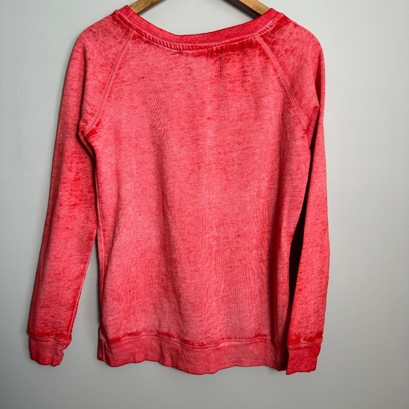 NBA Women's Red Detroit Pistons Retro Logo Long‎ Sleeve Fleece Sweatshirt Small - Picture 6 of 14